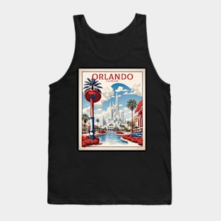 Orlando Florida United States of America Tourism Vintage Poster Tank Top